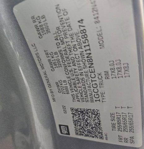 2022 Chevrolet Colorado Crew Cab Short Box 4-Wheel Drive LT