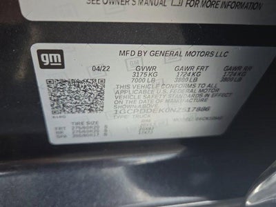 2022 Chevrolet Silverado 1500 Crew Cab Short Box 4-Wheel Drive LT 1LT