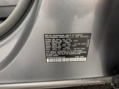 2022 Volkswagen Atlas 3.6L V6 SE w/Technology 4MOTION