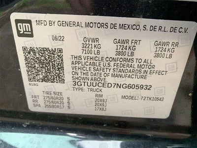 2022 GMC Sierra 1500 Crew Cab Short Box 4-Wheel Drive Elevation 3SB