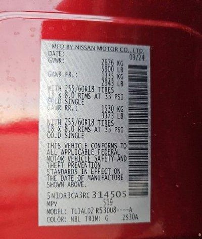 2024 Nissan Pathfinder SL 2WD