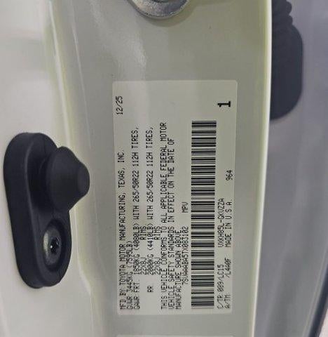 2026 Toyota Sequoia Capstone 4WD (Natl)