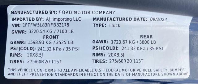 2024 Ford F-150 LARIAT 4WD SuperCrew 5.5' Box