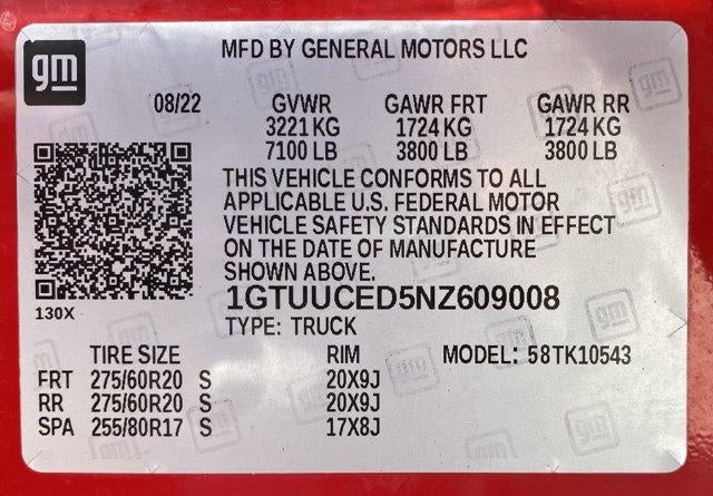 2022 GMC Sierra 1500 Crew Cab Short Box 4-Wheel Drive Elevation 3SB