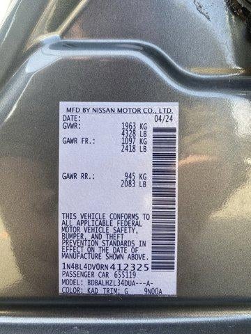 2024 Nissan Altima 2.5 SV Sedan