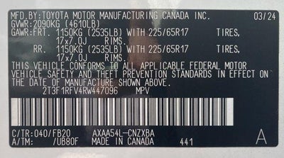 2024 Toyota RAV4 LE AWD (Natl)