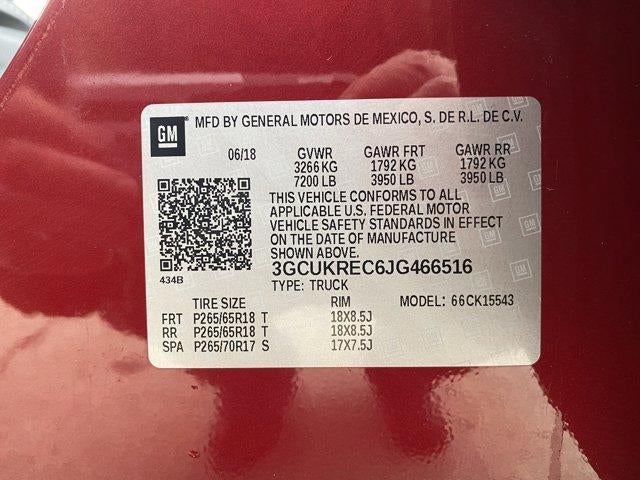 2018 Chevrolet Silverado 1500 Crew Cab Short Box 4-Wheel Drive LT Z71