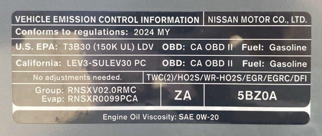 2024 Nissan Sentra SV CVT