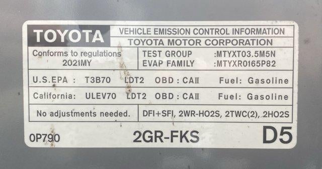 2021 Toyota Tacoma 4WD 4WD TRD Sport Double Cab 5' Bed V6 AT (Natl)