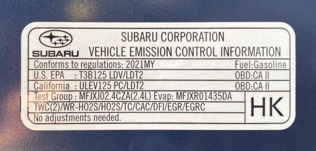 2021 Subaru Outback Onyx Edition XT CVT