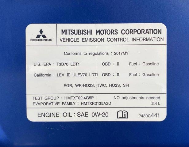 2017 Mitsubishi Outlander Sport GT 2.4 AWC CVT