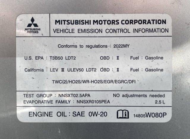 2022 Mitsubishi Outlander SEL S-AWC