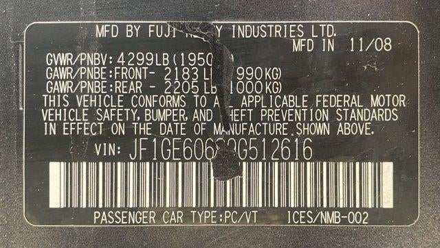 2009 Subaru Impreza Sedan 2.5i Premium 4-Door Manual