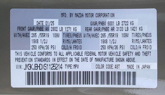 2025 Mazda Mazda CX-70 3.3 Turbo Preferred Package AWD