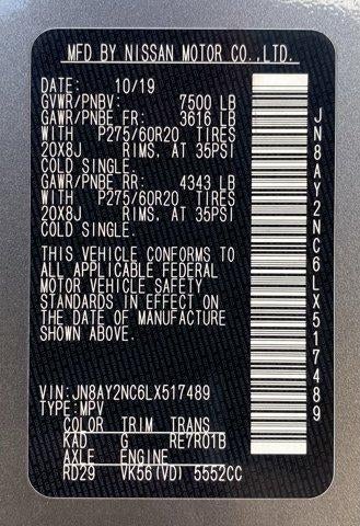 2020 Nissan Armada 4x4 SL